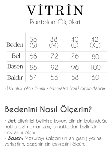 Ekose Desen Yüksek Bel Pantolon - 12
