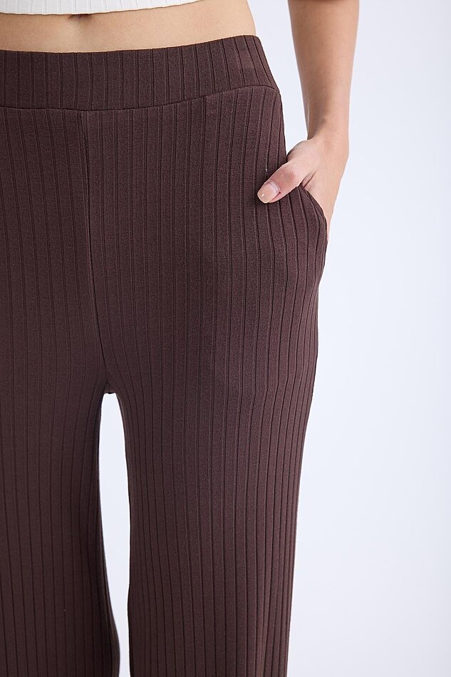 Geniş Paça Fitilli Eşofman Pantolon - 7