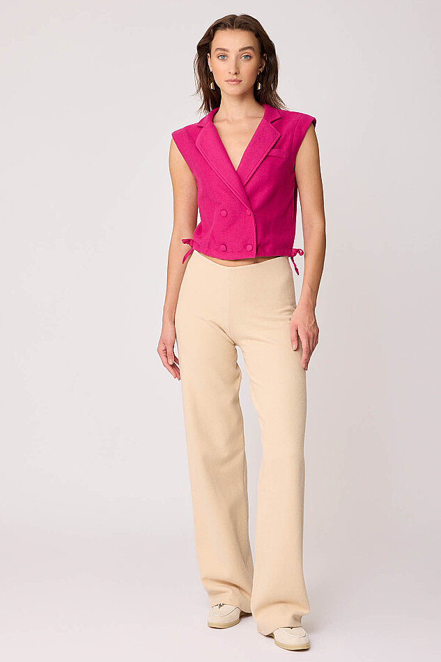 Geniş Paça Örme Pantolon - 28