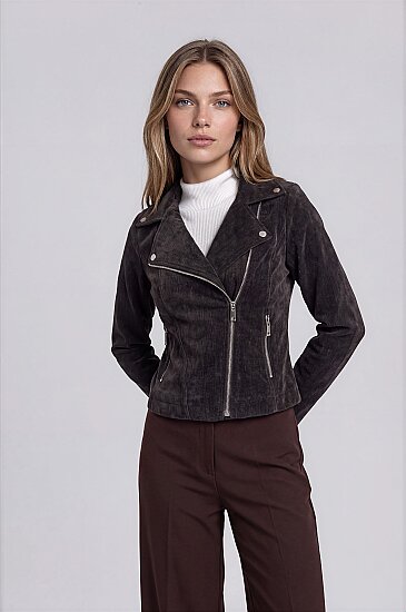 Kelebek Yaka Biker Ceket (1)