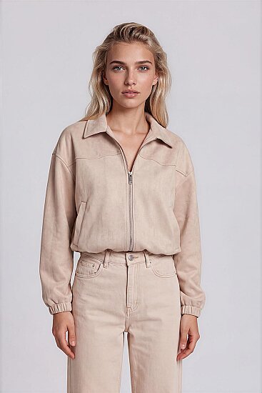 Süet Bomber Ceket - 3