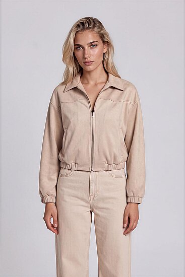 Süet Bomber Ceket