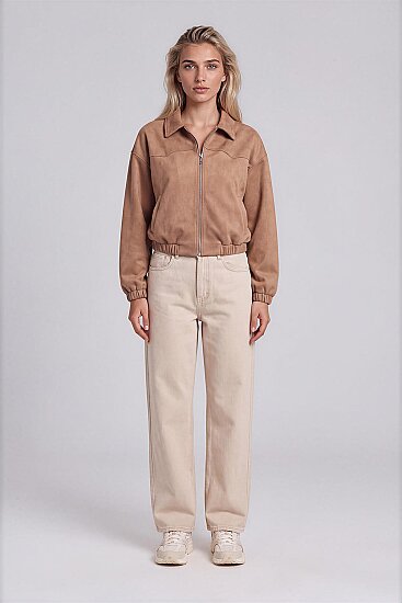 Süet Bomber Ceket - 6