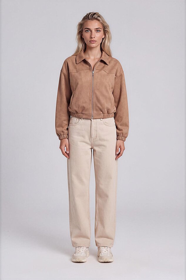 Süet Bomber Ceket - 6