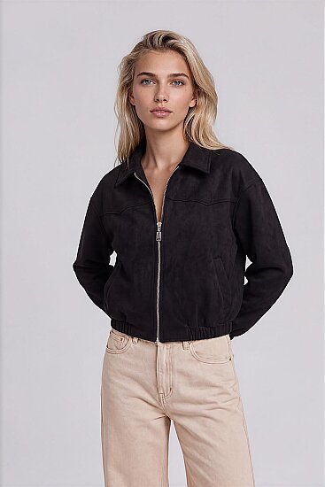 Süet Bomber Ceket - 9