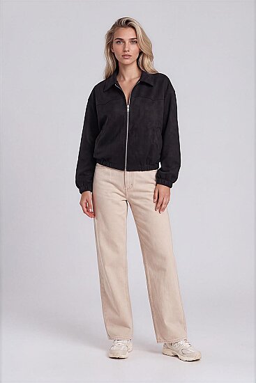 Süet Bomber Ceket - 10