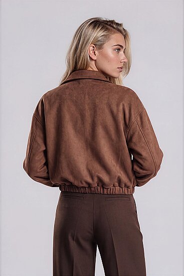 Süet Bomber Ceket - 15