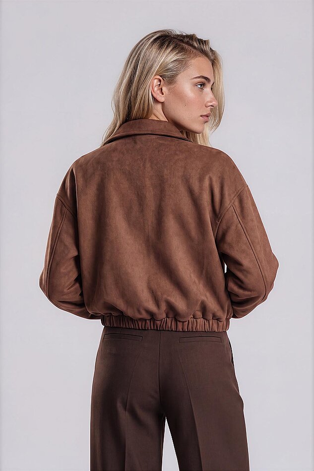 Süet Bomber Ceket - 15